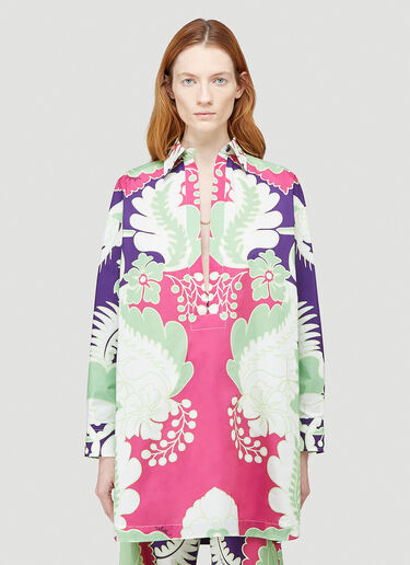 Valentino Printed Shirt Purple val0243009