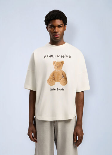 Bear In Mind Over T-shirt Palm Angels Bear In Mind Over T-shirt White pma0162047