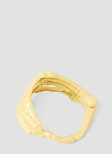 Raf Simons Skeleton Hand Bracelet Yellow raf0148022
