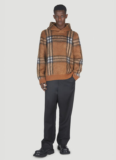 Burberry Malone Fluffy Check Sweater Brown bur0151009