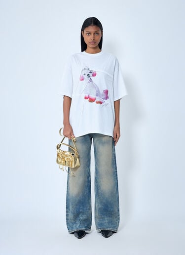 Acne Studios Logo Motif T-Shirt White acn0263003