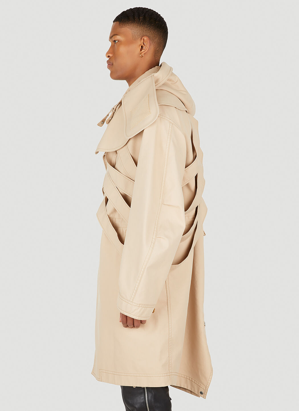 Burberry Ribcage Trench Coat in Beige LN CC