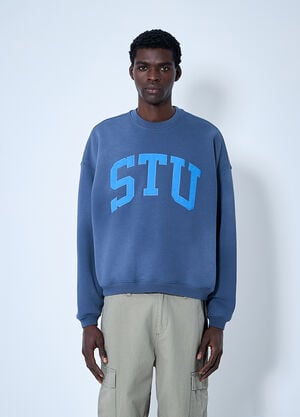 Stüssy Logo Motif Sweatshirt Blue sts0160009