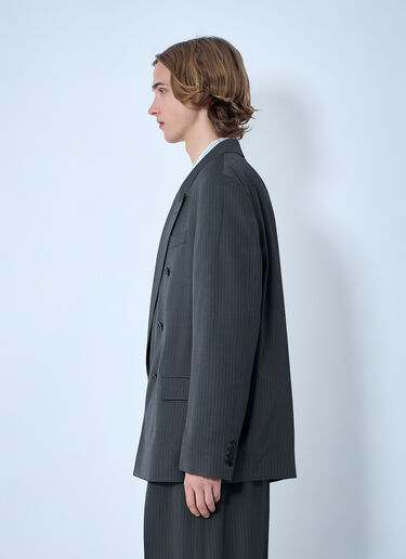 Acne Studios Double-Breasted Suit Jacket Grey acn0164035