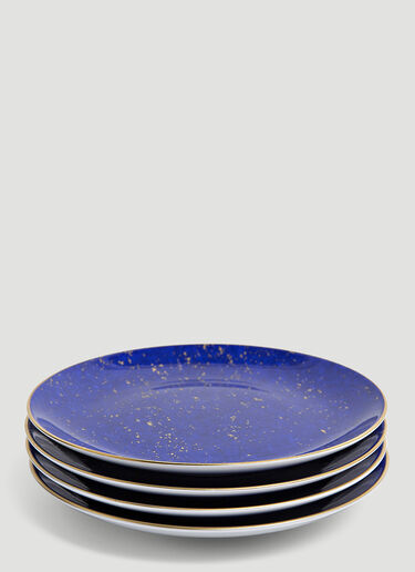 L'Objet Set-of-Four Lapis Dessert Plates Blue wps0639514