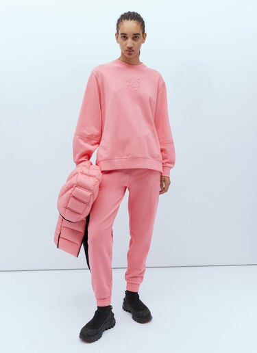 Moncler Embossed Logo Sweatshirt Pink mon0255033