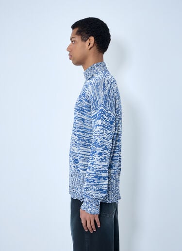 Marni Lana and Alpaca Cardigan Blue mni0163001