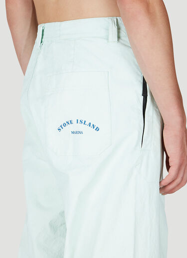 Stone Island 徽标印花长裤 绿色 sto0152006