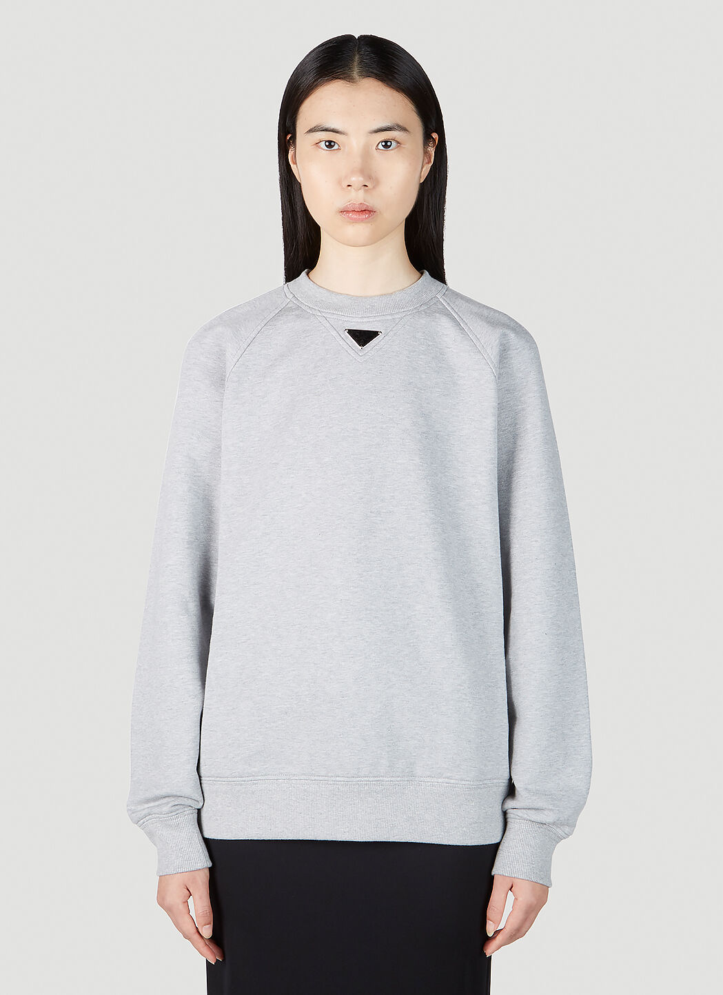 Prada logo sweatshirt best sale