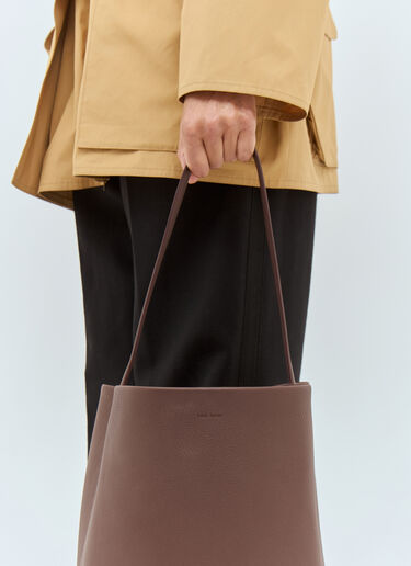 The Row Large N/S Park Tote Bag Brown row0258041