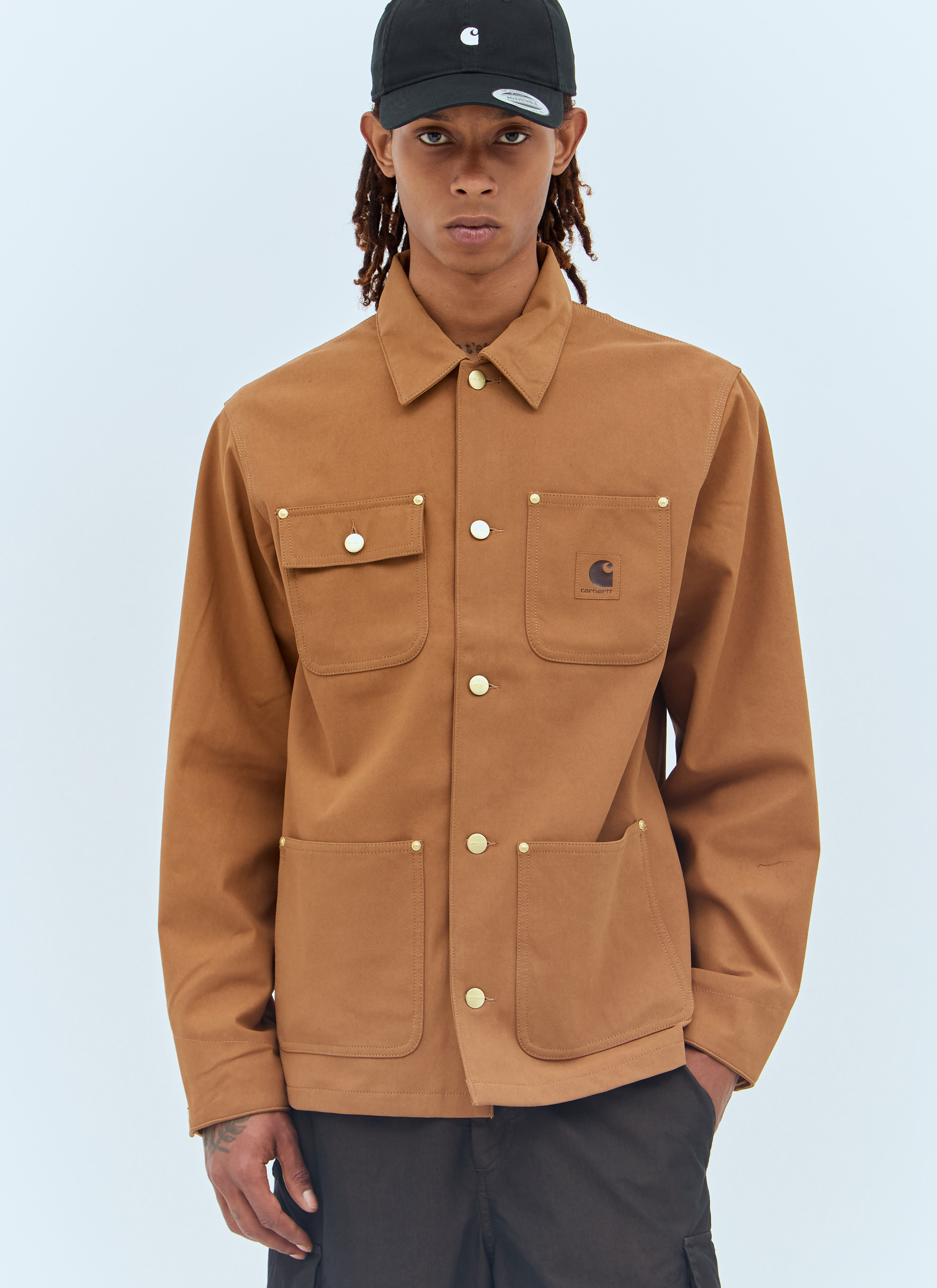 Carhartt WIP Men s Suede Michigan Jacket in Brown LN CC