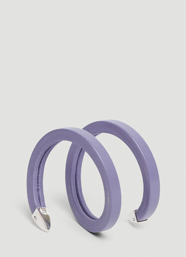Bottega Veneta Leather Bracelet Purple bov0243089