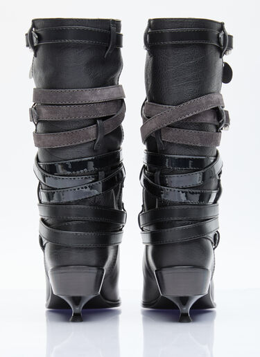 Kiko Kostadinov Quad Belt Boots Black kko0254023