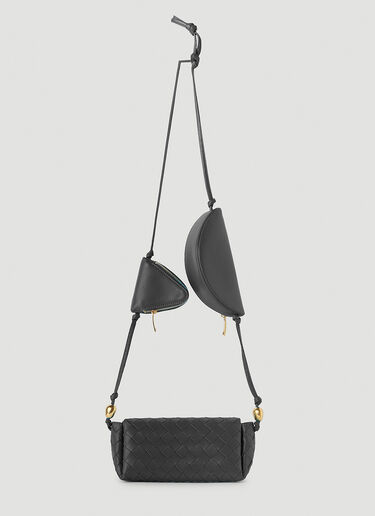Bottega Veneta Multi Pouch Shoulder Bag Black bov0250037