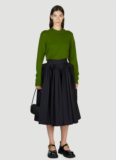 Bottega Veneta Voluminous Gathered Skirt Black bov0251097
