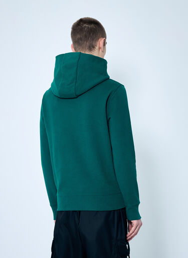 Moncler Logo Patch Hooded Sweatshirt Green mon0159005