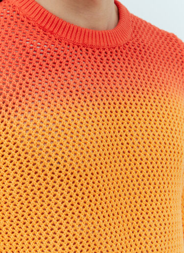 Stüssy Pigment Dyed Loose Gauge Sweater Orange sts0153004