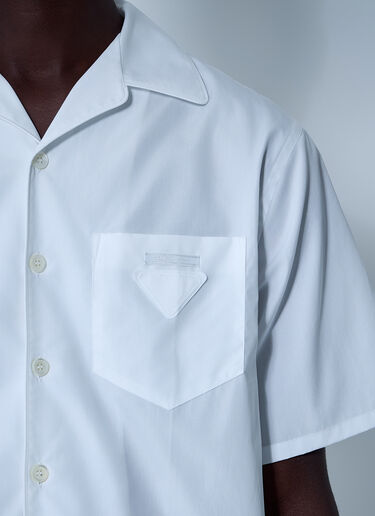 Prada Logo Motif Shirt White pra0161002