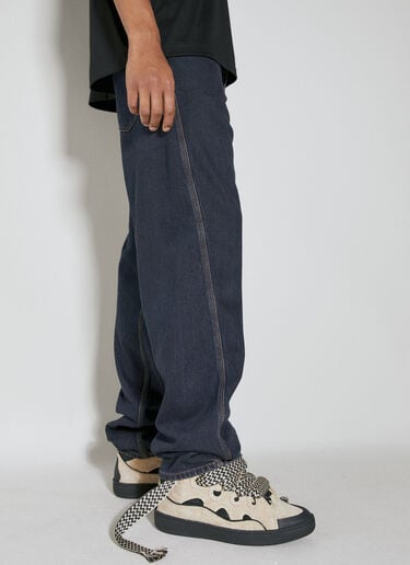 Lanvin Baggy Twisted Leg Jeans Blue lnv0154005