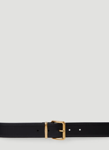 Miu Miu 스퀘어 버클 벨트 블랙 miu0251019
