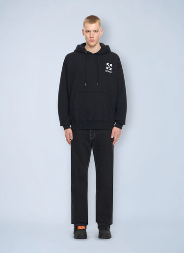 LN-CC® - Off-White: Small Arrow Skate Hoodie - Black Off-White Small Arrow Skate Hoodie Black ofw0164206