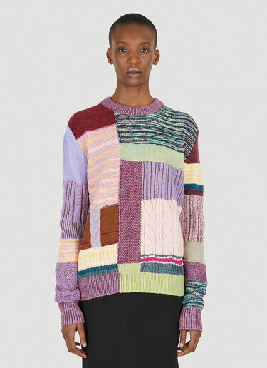 Marc Jacobs 拼布针织衫 紫 mcj0247003