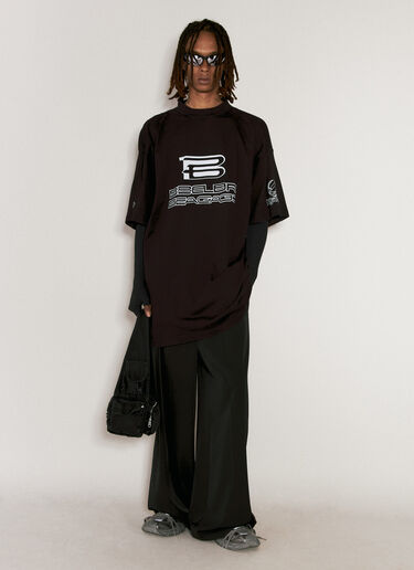 Balenciaga UVスリーブTシャツ  ブラック bal0156006