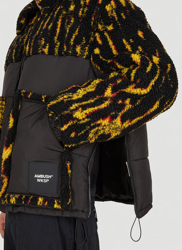 Ambush Teddy Jacquard Padded Jacket Black amb0149010