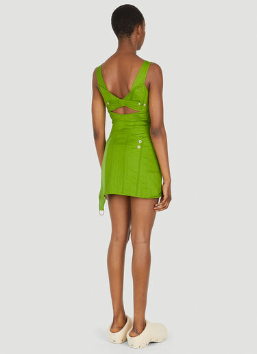 Acne Studios Fitted Strap Dress Green acn0248010