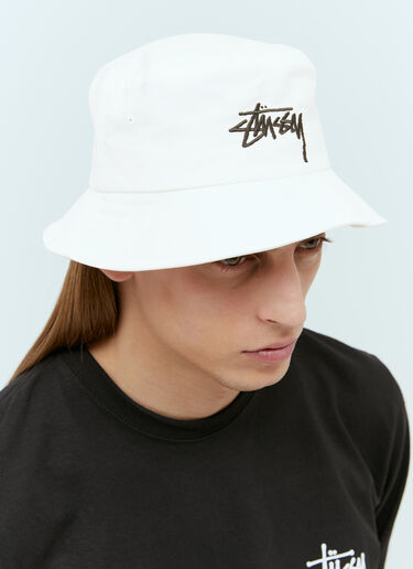 Stüssy Big Stock Bucket Hat White sts0152068
