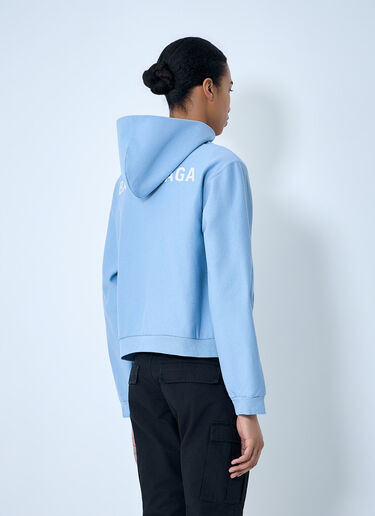 Balenciaga Zip-Up Hoodie Blue bal0263005