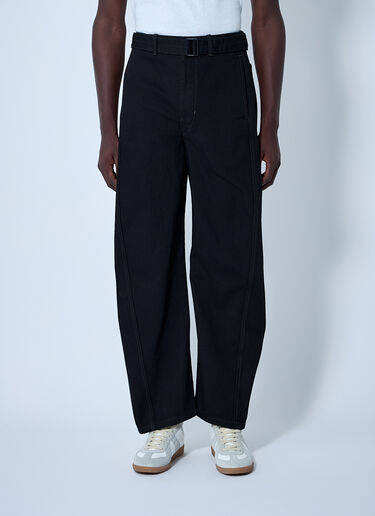 Lemaire Belted Twisted Pants Black lem0160010