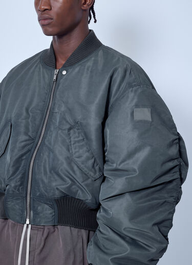 LN-CC® - Rick Owens: Secchia Flight Bomber Jacket - Grey Rick Owens Secchia Flight Bomber Jacket Grey ric0166003