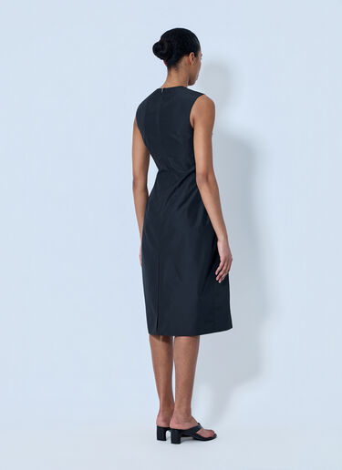 Jil Sander Sleeveless Structured Midi Dress Black jil0264031