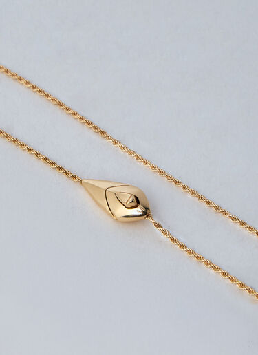 Bottega Veneta Rana Pearl Necklace Gold bov0260035
