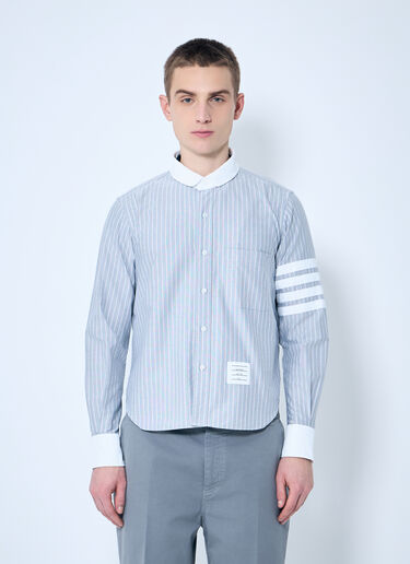 Thom Browne Striped Cotton Shirt Navy thb0159003