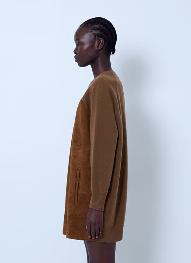 LN-CC® - Max Mara: Suede Panel Dress - Camel Max Mara Suede Panel Dress Camel max0266201