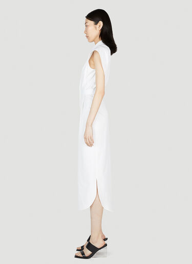Alexander McQueen Poplin Day Dress White amq0252034