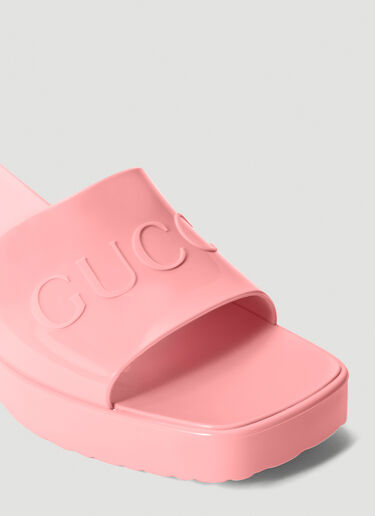 Gucci Rubber Mules Pink guc0241082