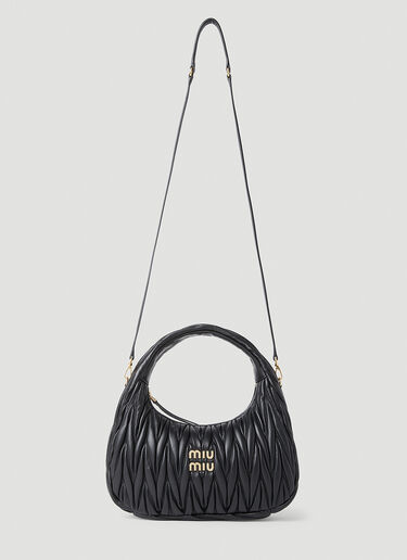 Wander Hobo Bag Miu Miu Wander Hobo Bag Black miu0254054
