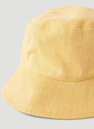 Isabel Marant Loiena Denim Bucket Hat Yellow ibe0247095