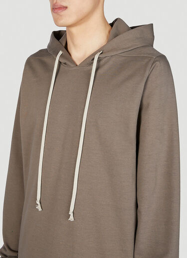 Rick Owens Long Hooded Sweatshirt Brown ric0151011