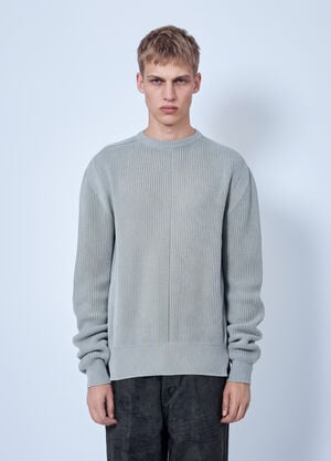 Rick Owens Fisherman Round Neck Sweater Grey ric0165037
