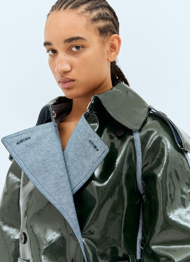 JW Anderson High-Shine Trench Coat Black jwa0257014