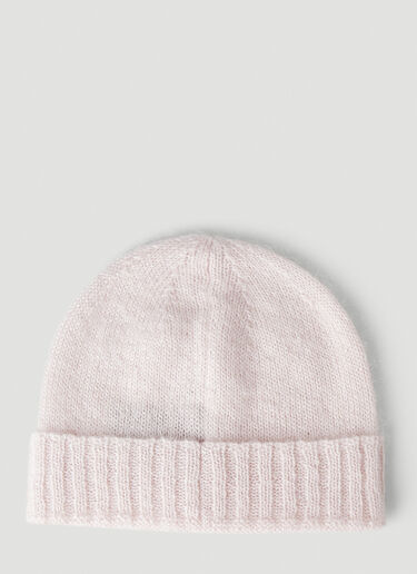 Raf Simons Logo Patch Beanie Hat Light Pink raf0250016