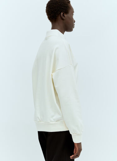 The Row Corzas Polo Sweatshirt Cream row0256050