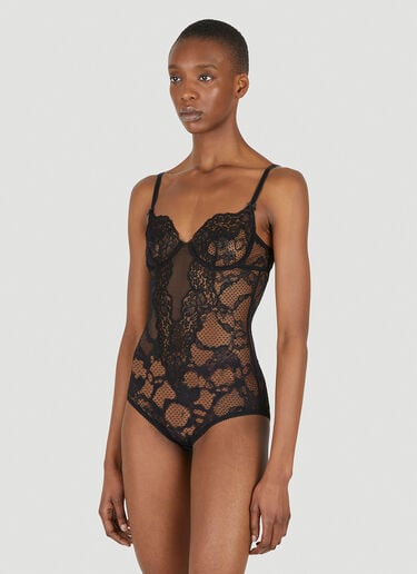 Gucci Floral Lace Bodysuit Black guc0247094