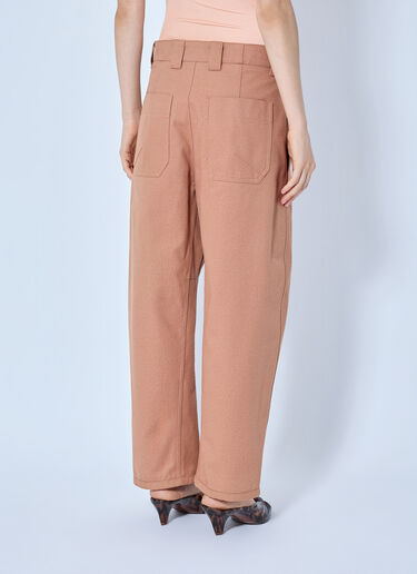 LN-CC® - Chloé: Wide-Leg Barrel Trousers - Pink Chloé Wide-Leg Barrel Trousers Pink chl0265017