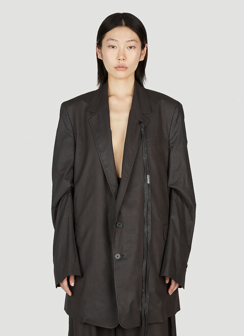 Thom Browne Agnes Slouchy Blazer Dark Blue thb0253005