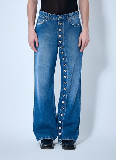 Jean Paul Gaultier 系扣牛仔裤  蓝色 jpg0160002